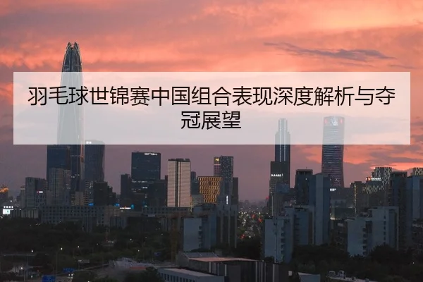 羽毛球世锦赛中国组合表现深度解析与夺冠展望